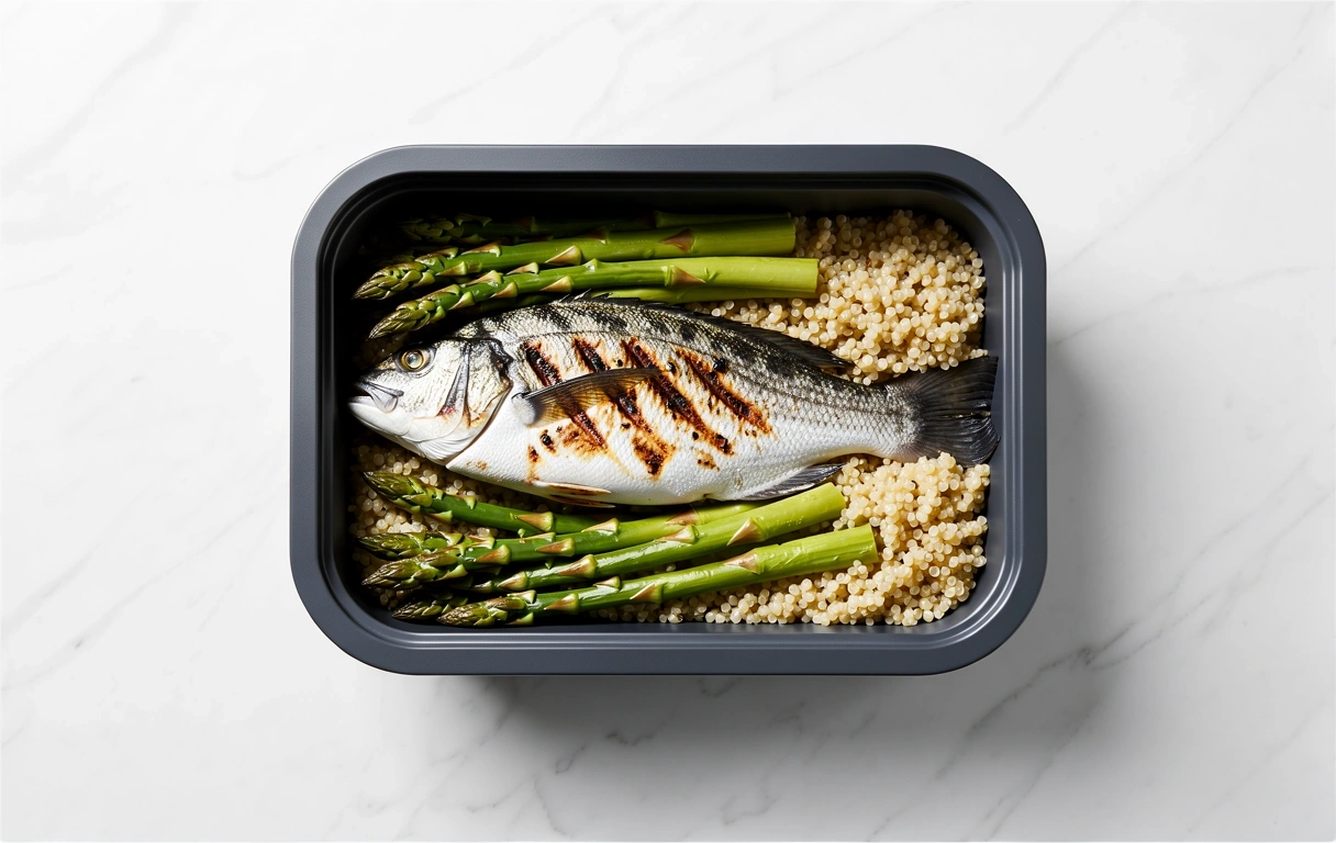 Premium healthy meal presentation